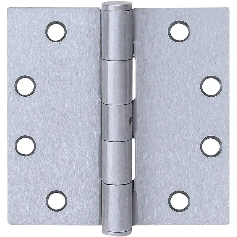 Tell HG100322 Commercial Stainless Steel 4 In. Square Plain Bearing Hinge with Removable Pin