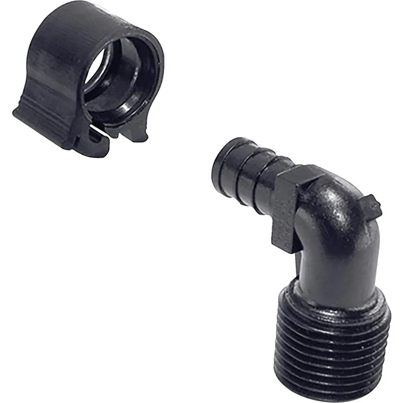 Flair-it 30803 PEXLock 1/2 In. x 1/2 In. MPT 90 Deg. Plastic Compression Male PEX Elbow