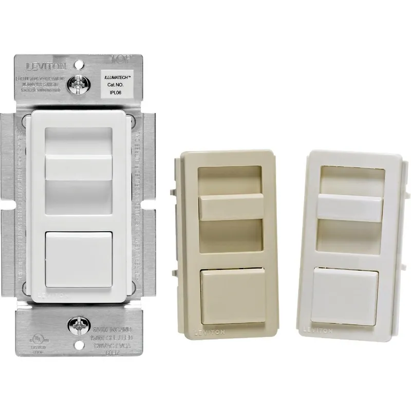 Leviton R60-IPL06-10M Decora CFL/LED Color Change Kit Slide Dimmer Switch