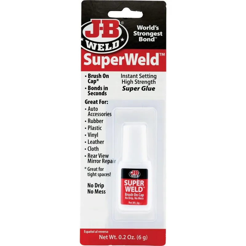 J-B Weld 33106 SuperWeld 0.2 Oz Liquid Brush-On Super Glue