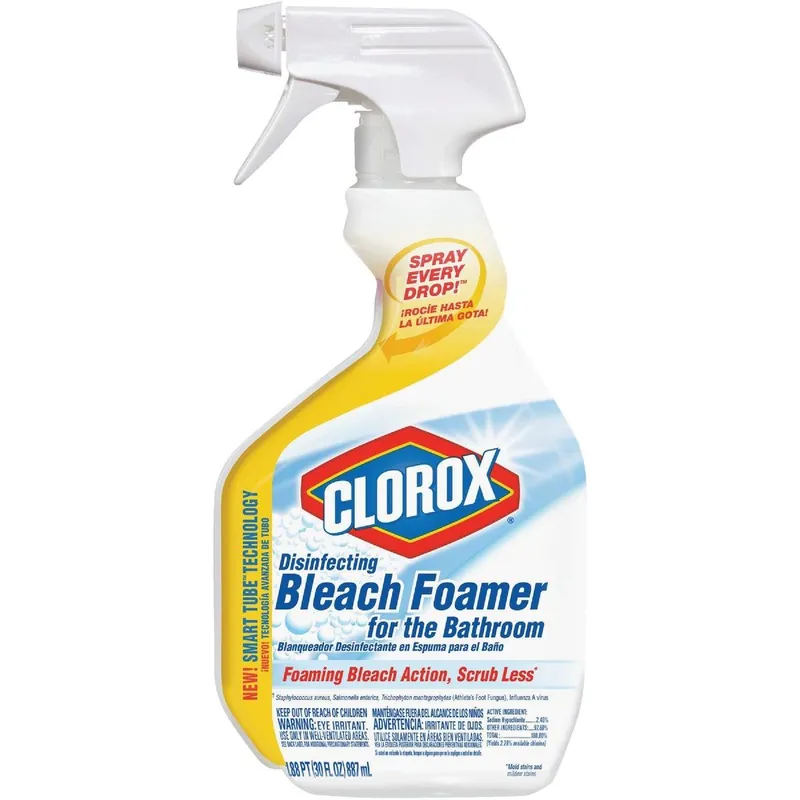 Clorox 30614 Disinfecting Bleach Foamer Bathroom Cleaner 30 Oz