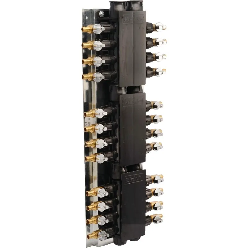 SharkBite RM22724 Barb Manifold with Brass Ball Shutoff Valves