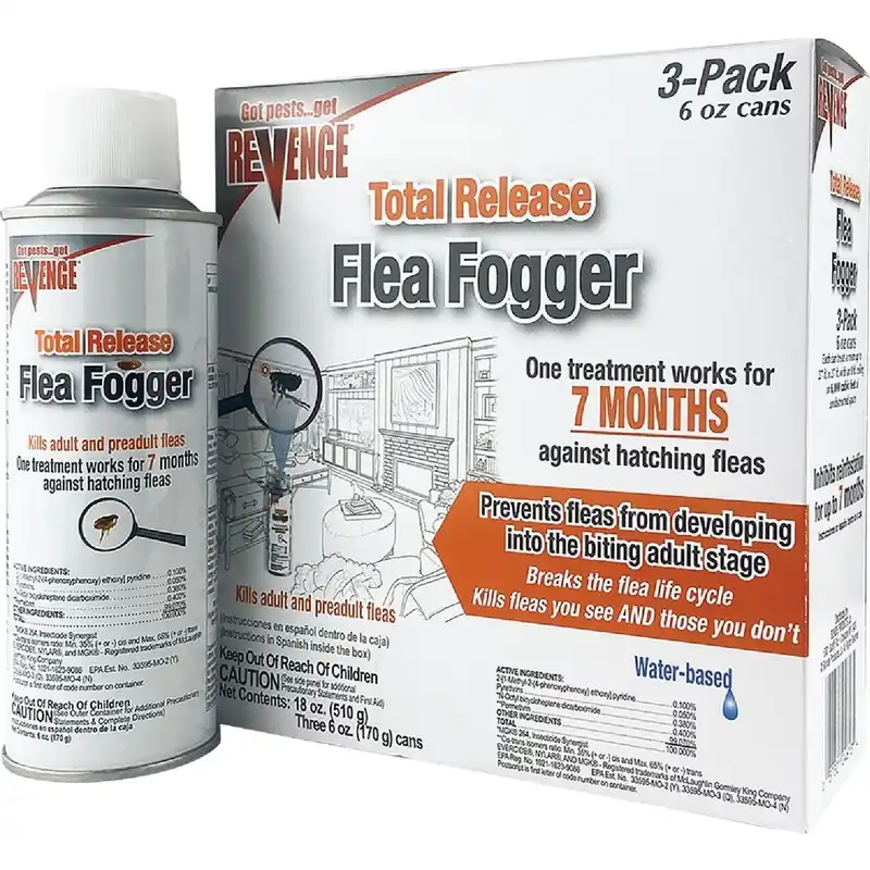 Bonide 4613 Revenge Flea 6 Oz. Indoor Insect Fogger (3-Pack)