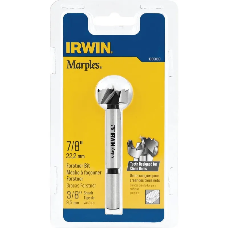 Irwin 1966899 Reduced Forstner Drill Bit 7/8 In. x 3-1/2 In.