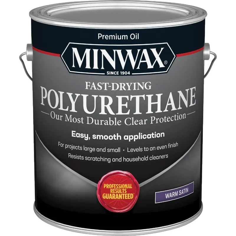 Minwax 319020000 VOC Satin Fast-Drying Interior Polyurethane 1 Gal.
