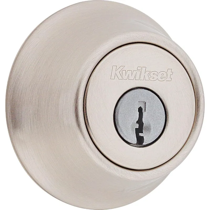 Kwikset 66015RCALRCSKD Adjustable Latch Single Cylinder Deadbolt