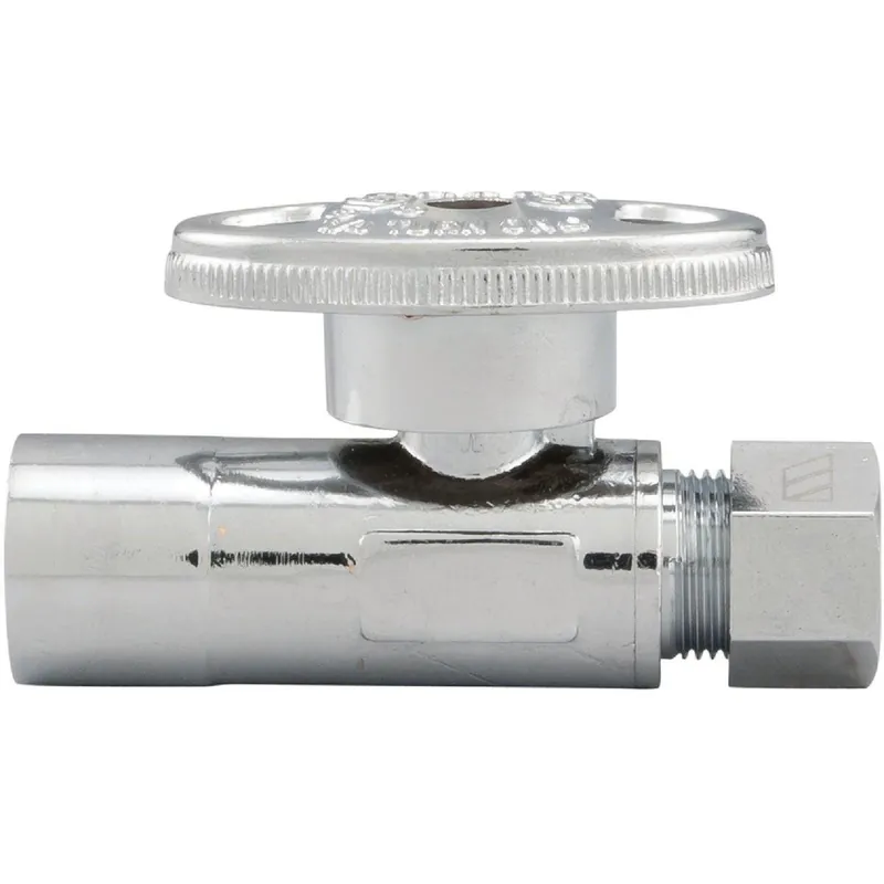 ProLine 191-432HC 1/2 In. Sweat x 3/8 In. Compression Quarter Turn Straight Valve