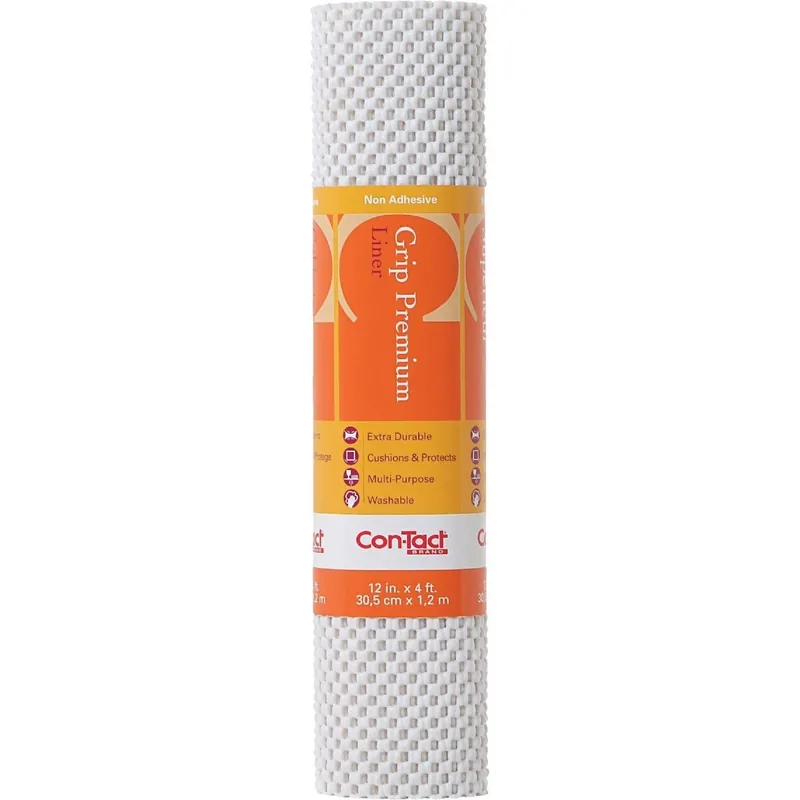 Con-Tact 04F-C6L52-01 Grip Non-Adhesive Shelf Liner 12 In. x 4 Ft.