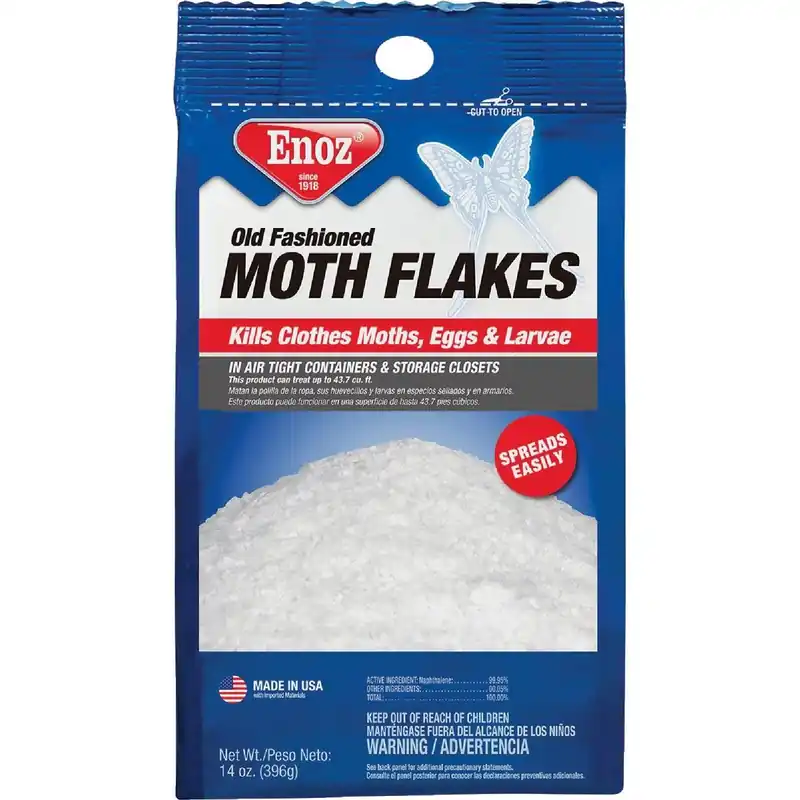 Enoz E14.10 Old Fashioned Naphthalene Moth Flakes 14 Oz