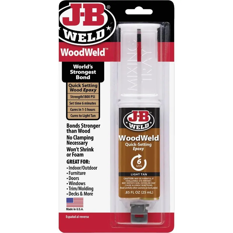 J-B Weld 50151 WoodWeld Epoxy Syringe Each