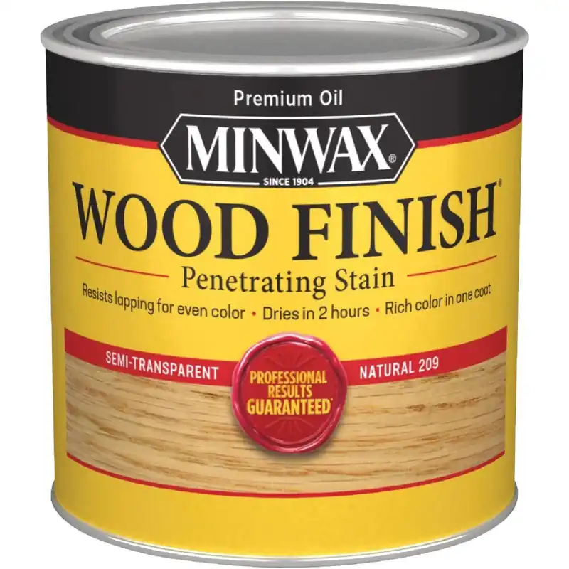 Minwax 220904444 Wood Finish Penetrating Stain Natural 1/2 Pt.