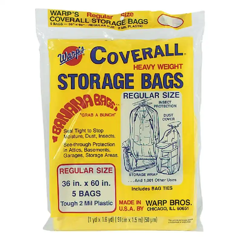 Warp's CB36 Coverall 36 In. x 60 In. Heavyweight Storage Bag (5-Count)