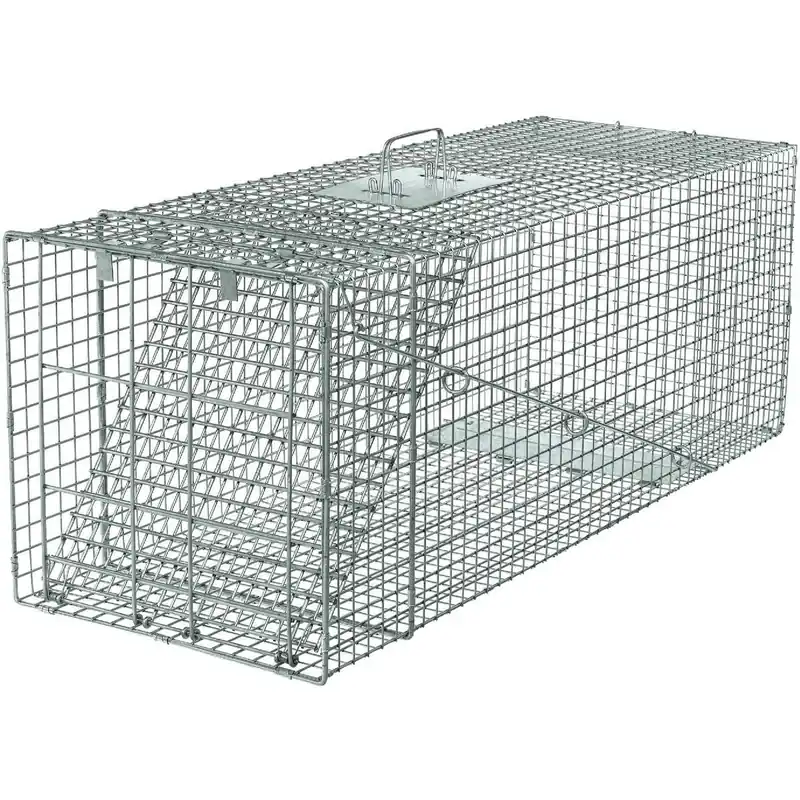 Havahart 1081 Professional Galvanized Steel 42 In. Extra-Large Live Animal Trap