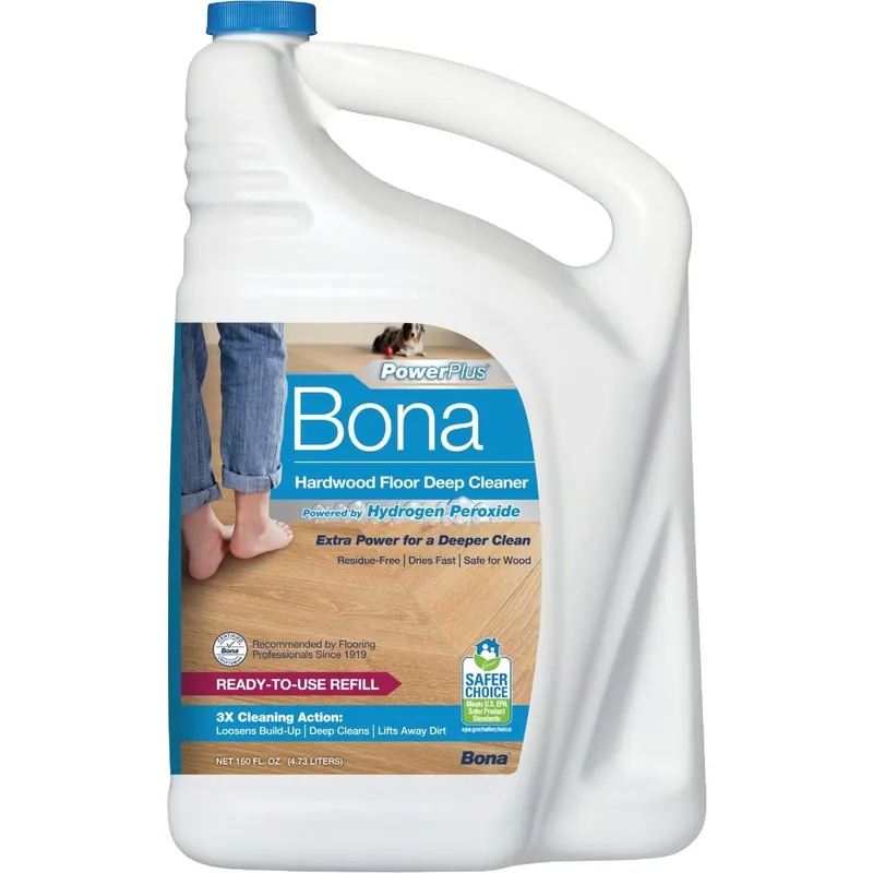 Bona WM850056001 PowerPlus 160 Oz. Ready-To-Use Hardwood Floor Cleaner Refill