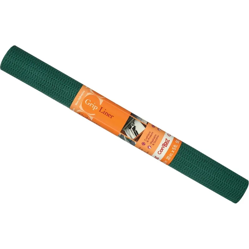 Con-Tact 05F-C6F50-01 Hunter Green Beaded Grip Non-Adhesive Shelf Liner