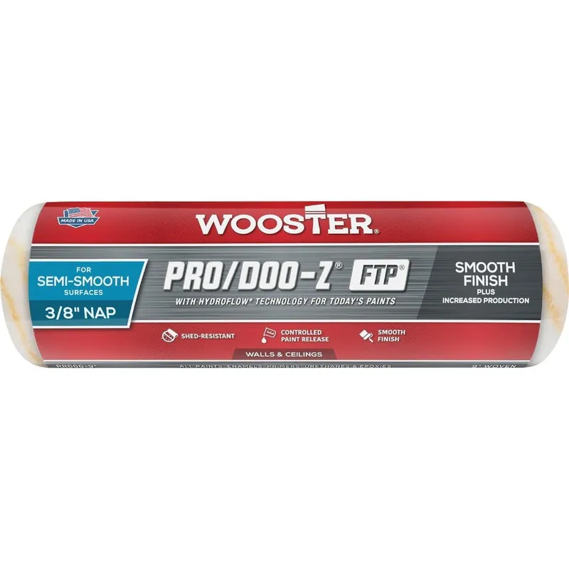 Wooster Brush RR666-9 Wooster Pro/Doo-Z FTP 9 In. x 3/8 In. Woven Fabric Roller Cover