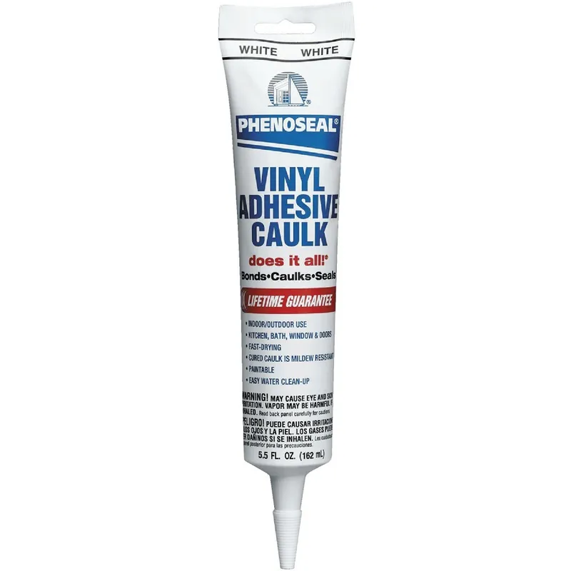DAP 07026 Phenoseal 6 Oz. White Vinyl Adhesive Caulk