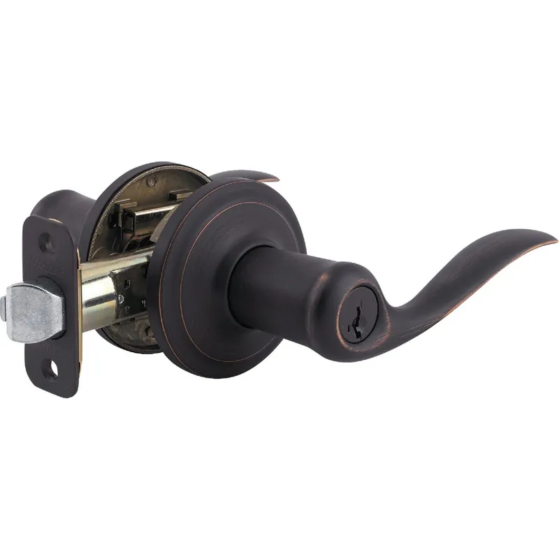 Kwikset 740TNL 11P SMT CP K4 Tustin Entry Door Lever with Smartkey