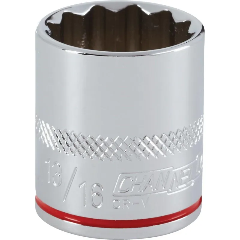 Channellock 347248 3/8 In. Drive 13/16 In. 12-Point Shallow Standard Socket