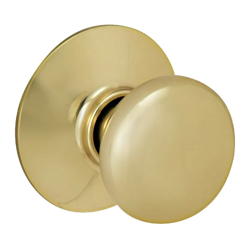 Schlage F10VPLY605 Plymouth Bright Brass Hall & Closet Door Knob