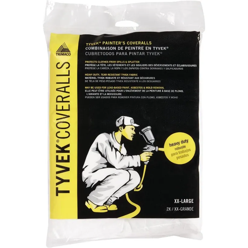 Trimaco 14124 Tyvek 2XL Reusable Painter's Coveralls