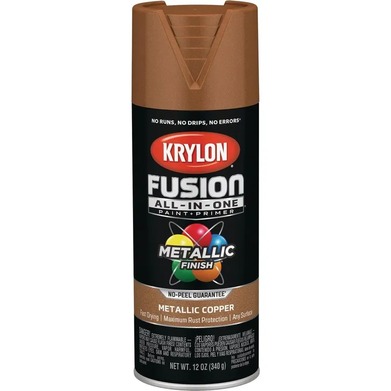 Krylon K02768007 Fusion All-In-One Metallic Spray Paint & Primer Copper
