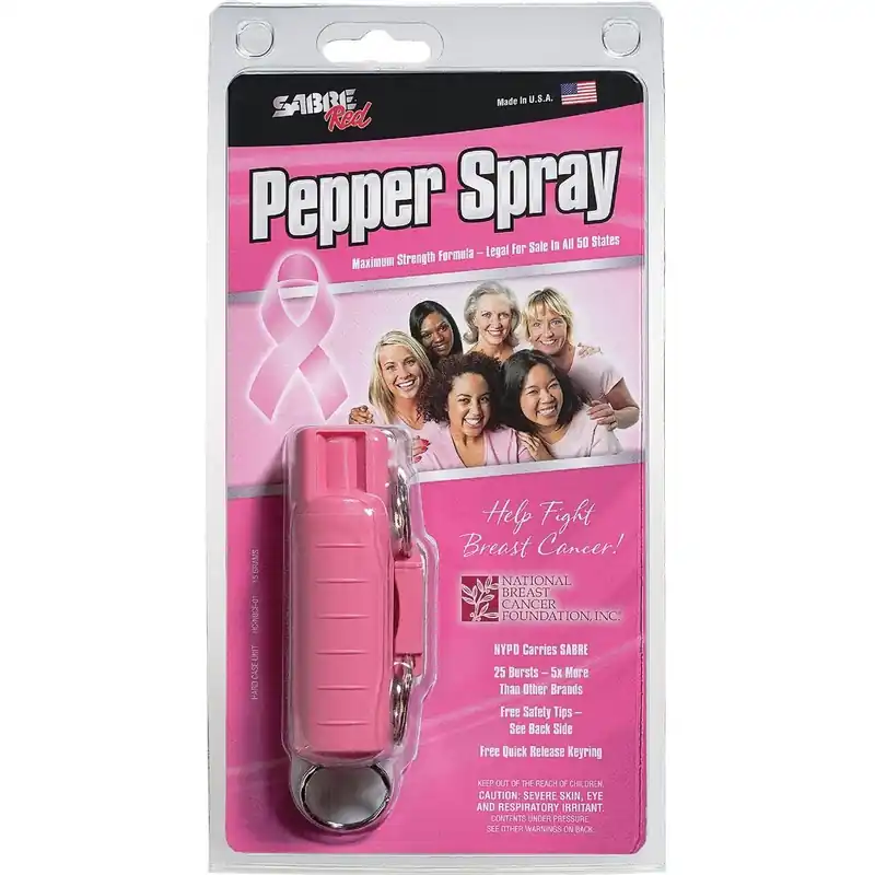 Sabre HC-NBCF-01 Sabre Red 0.54 Oz. Pink Self-Defense Pepper Spray