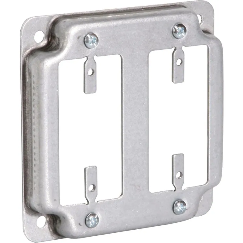 Southwire G1950-UPC GFI 2-Outlet 4 In. x 4 In. Square Device Cover