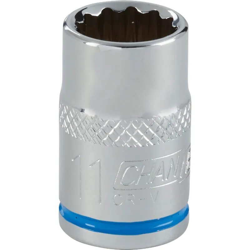 Channellock 309095 3/8 In. Drive 11 mm 12-Point Shallow Metric Socket