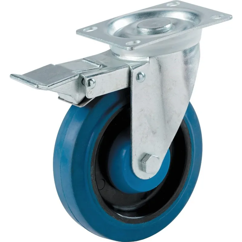 Shepherd Hardware 9262 Elastic Rubber Caster with Brake