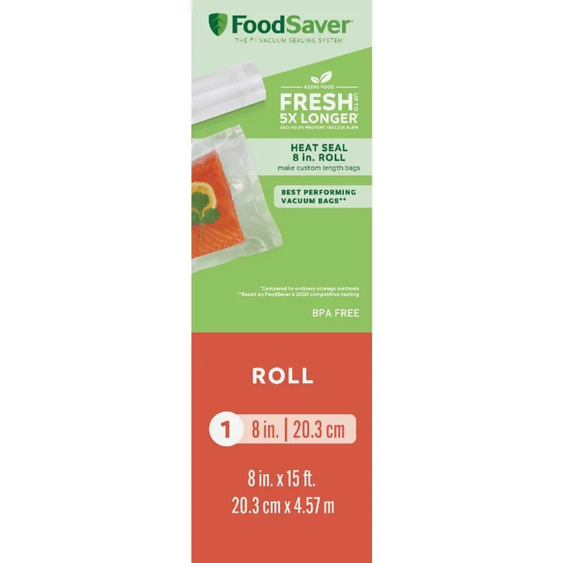 FoodSaver 2185539 Freezer Bag 8 In. x 15 Ft. Roll