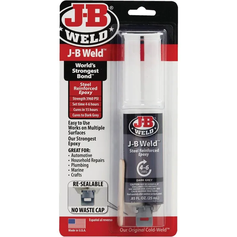 J-B Weld 50165 Original Epoxy Syringe 0.85 Oz
