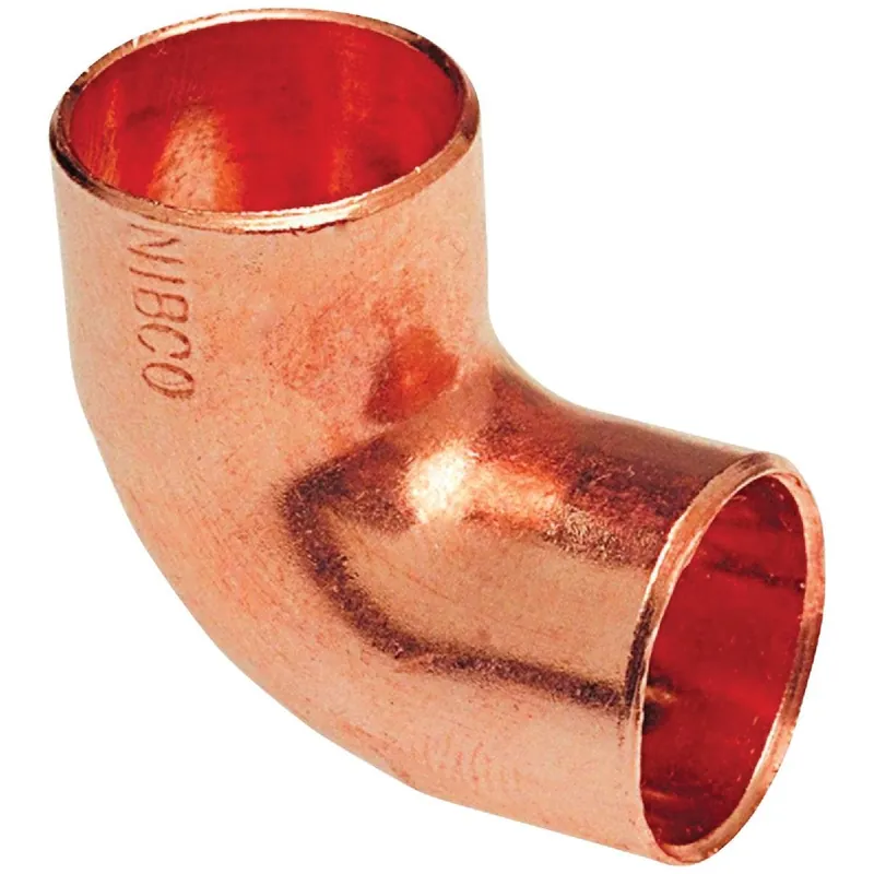 NIBCO W01520D 1-1/2 In. CxC 90 Deg. Close Ruff Copper Elbow (1/4 Bend) Replacement MPN