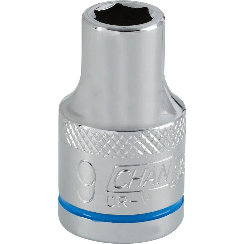 Channellock 302792 1/2 In. Drive 9 mm 6-Point Shallow Metric Socket