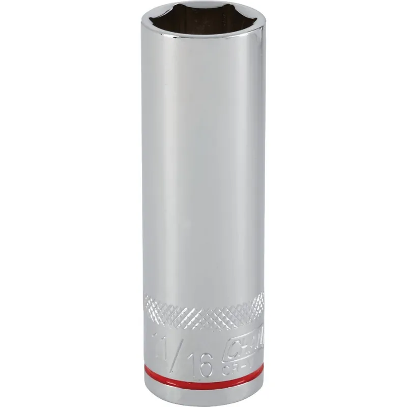 Channellock 366870 1/2 In. Drive 11/16 In. 6-Point Deep Standard Socket