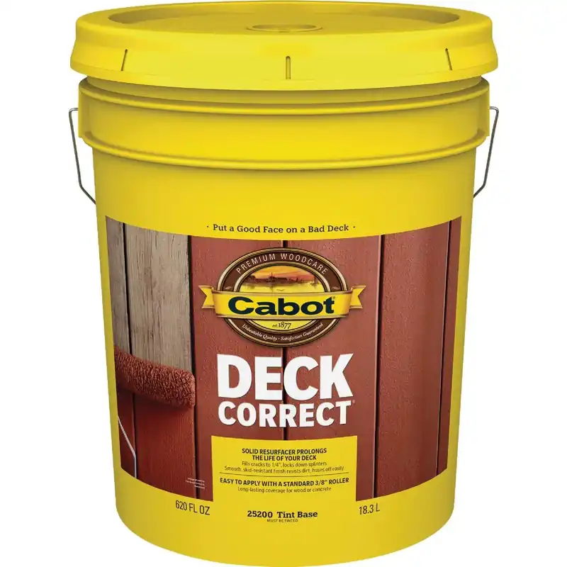 Cabot 140.0025200.008 DeckCorrect Tint Base Wood Deck Resurfacer 5 Gal.