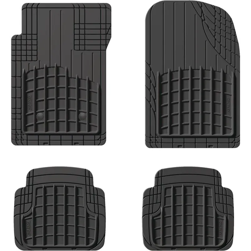 WeatherTech 11AVMSBHD Trim-to-Fit Black Rubber Heavy-Duty Floor Mat (4-Piece)
