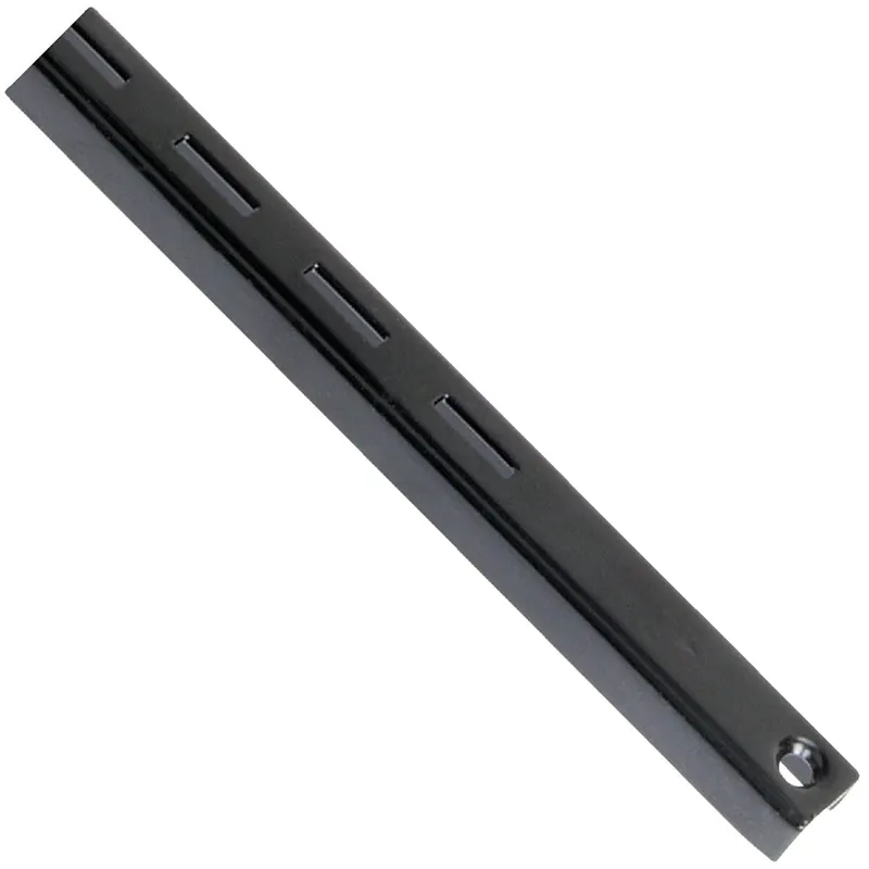 Knape & Vogt 80BLK72 80 Series 72 In. Black Steel Adjustable Shelf Standard