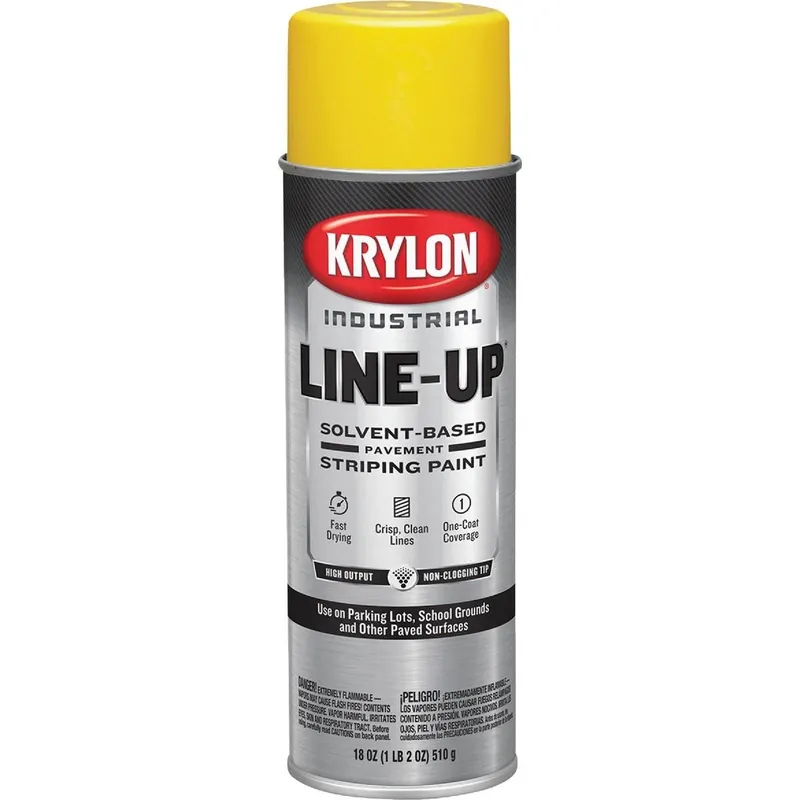 Krylon K00830108 Industrial 8301 SB Highway Yellow Striping Paint