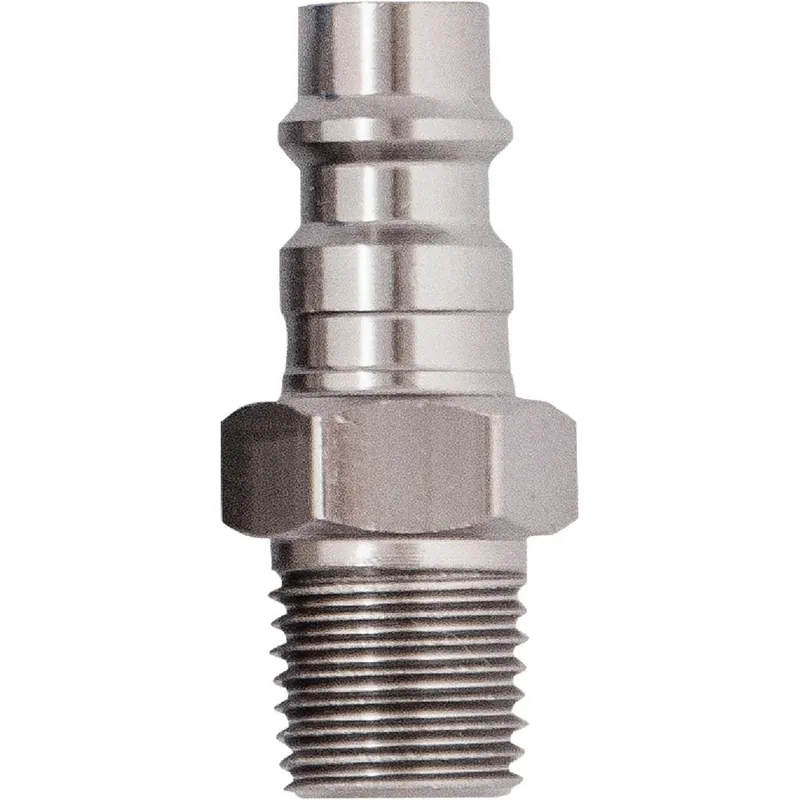 Tru-Flate 12-925 Hi Flo 1/4 In. Body Series Male Plug 2-Pack