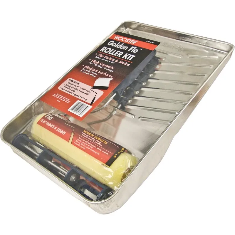 Wooster Brush R914-9 Golden Flo Roller & Tray Set (3-Piece)