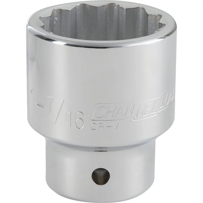 Channellock 309036 3/4 In. Drive 1-7/16 In. 12-Point Shallow Standard Socket