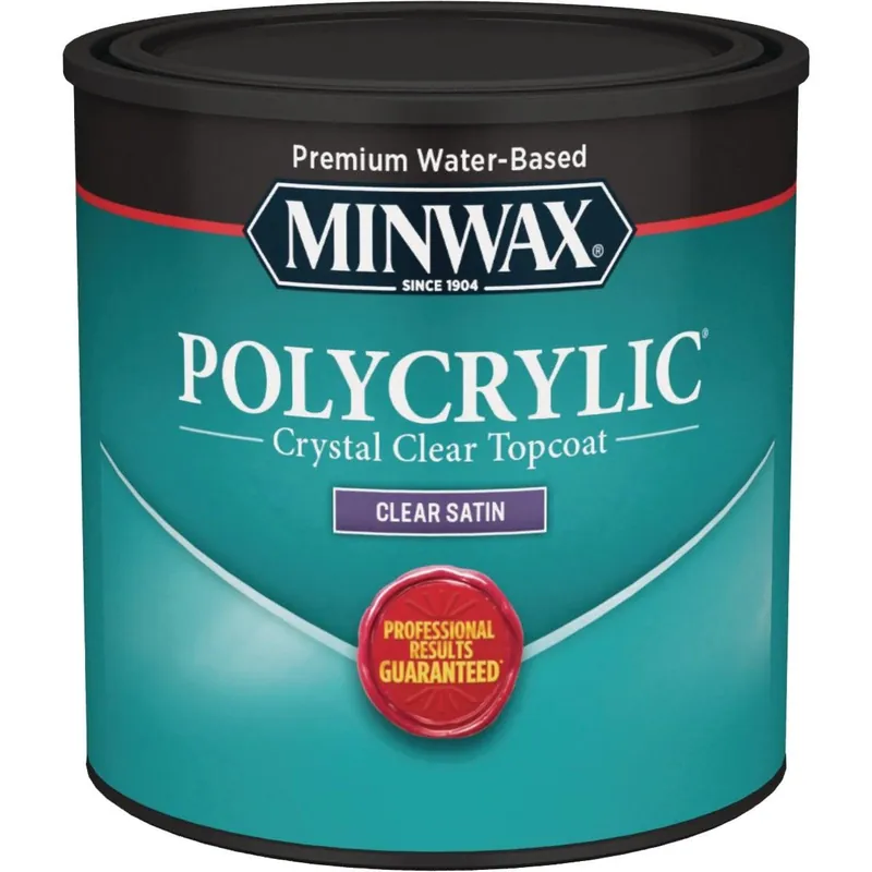 Minwax 233334444 Polycrylic 1/2 Pt. Satin Water Based Protective Finish