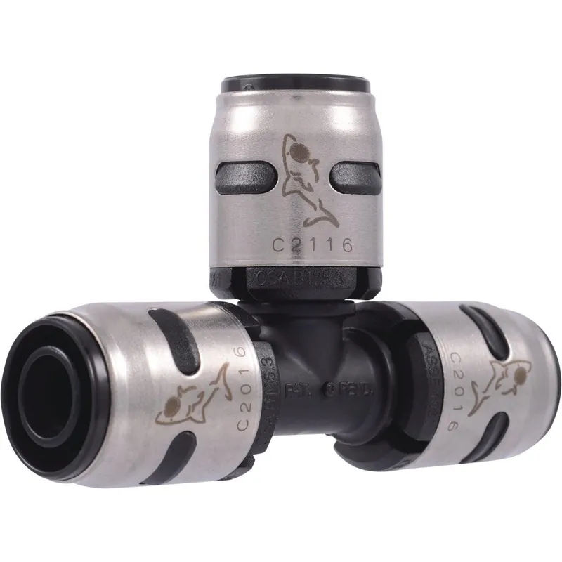 SharkBite K362A EvoPex 1/2 In. x 1/2 In. x 1/2 In. Push-to-Connect Plastic Tee