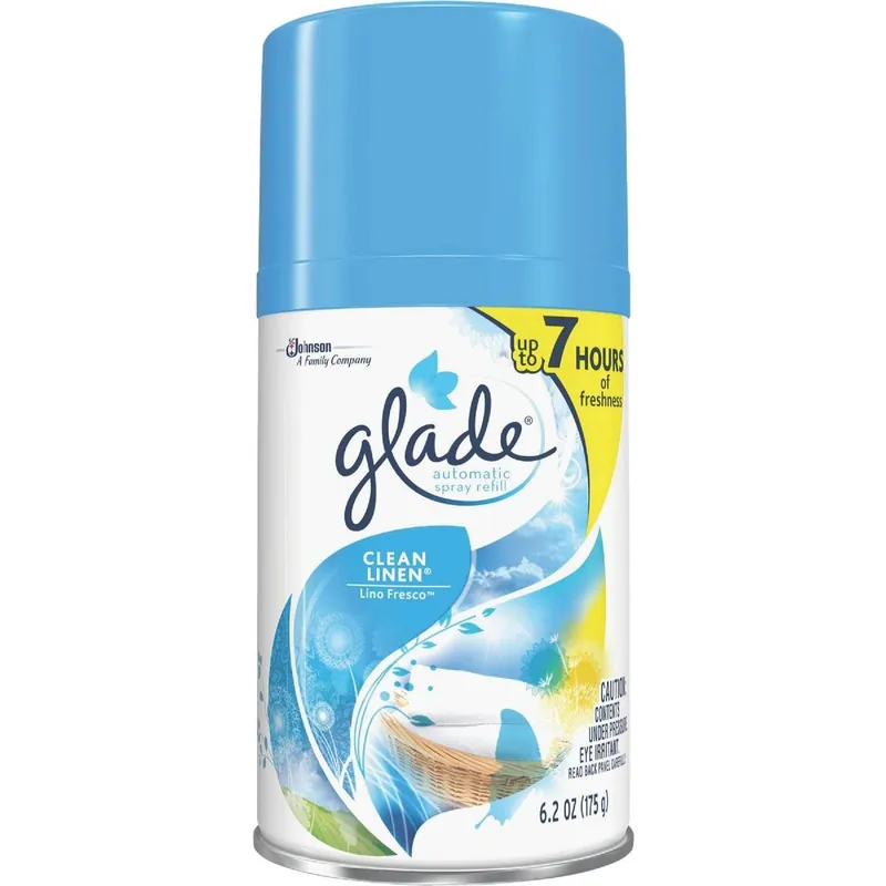 Glade 71773 Clean Linen Spray Automatic Air Freshener Refill