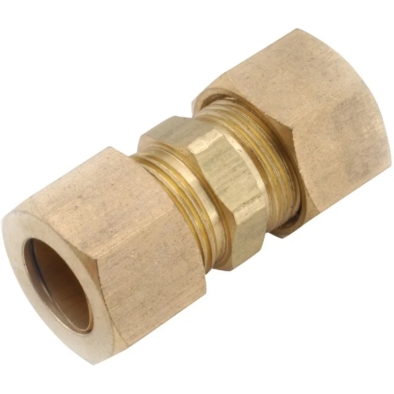Anderson Metals 750062-10 Brass Low Lead Compression Union