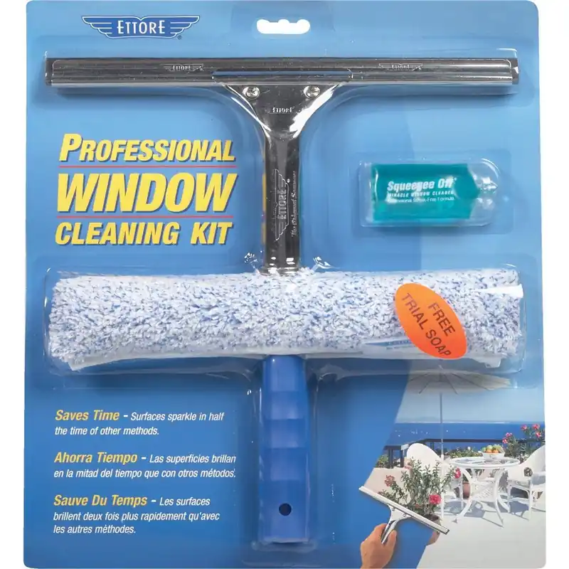 Ettore 04991-S Rubber Window Cleaning Kit (3-Piece)