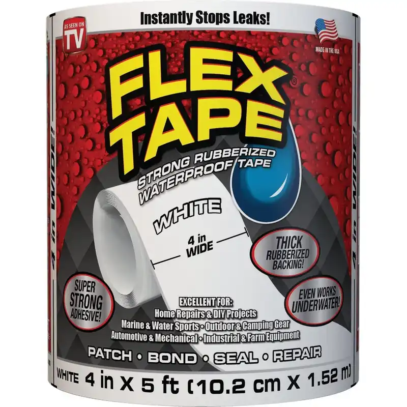 Flex Tape TFSWHTR0405 Repair Tape 4 in. x 5 ft. White