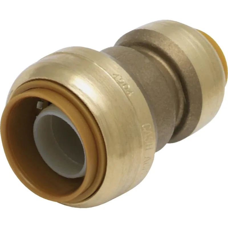 SharkBite U060LFA Push-to-Connect Brass Coupling 1 In. x 3/4 In. U060LFA