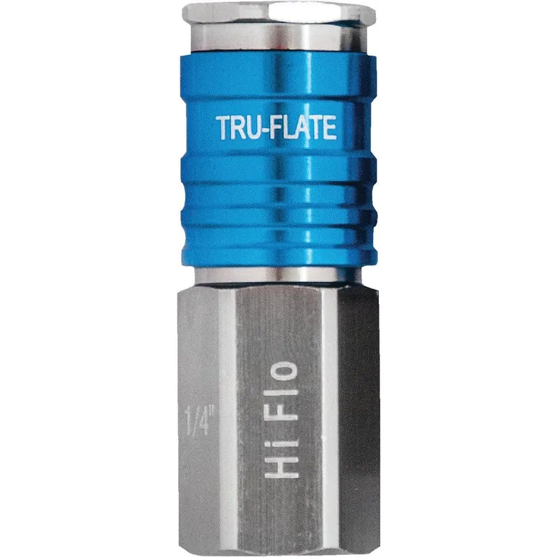 Tru-Flate 13-935 Hi Flo 1/4 In. Body Series Female Coupler